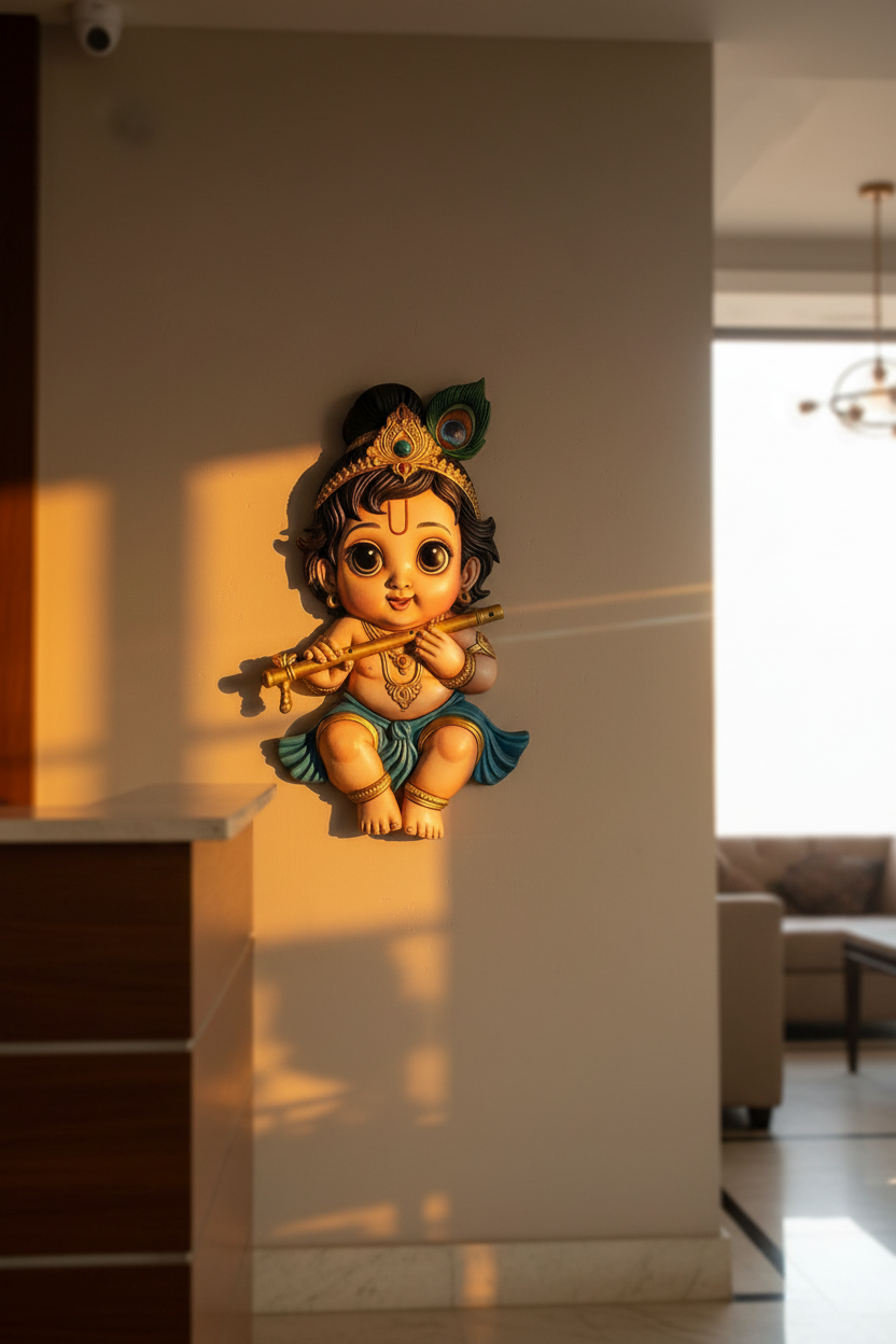 Cute Bal Krishna-Deep-Relief Edition