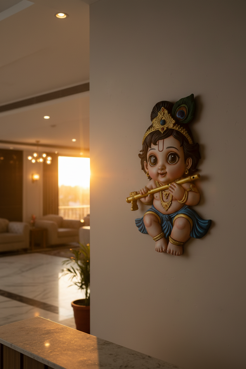 Cute Bal Krishna-Deep-Relief Edition