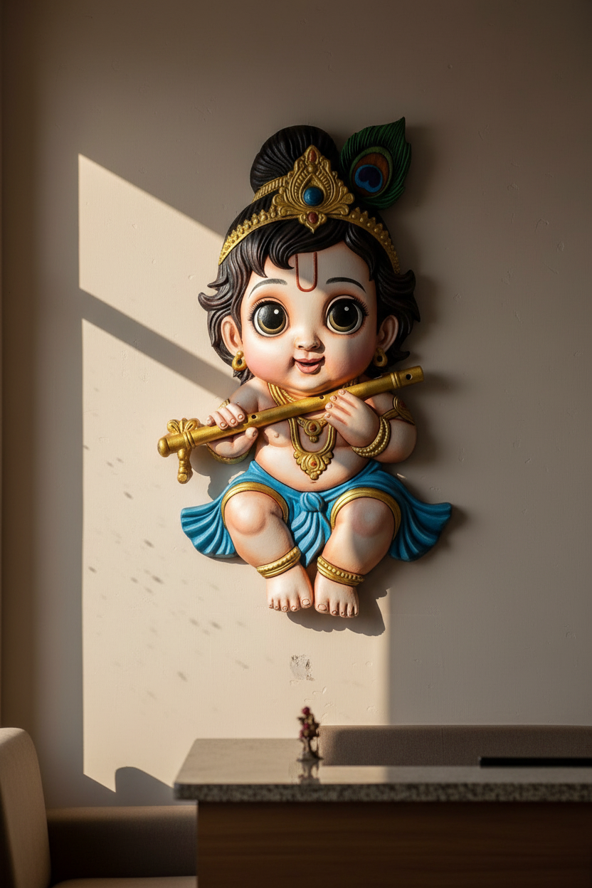 Cute Bal Krishna-Deep-Relief Edition