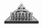Vastu Rath showing 7 sacred powers - horses, tortoise, Buddha, pyramid, Shree Yantra